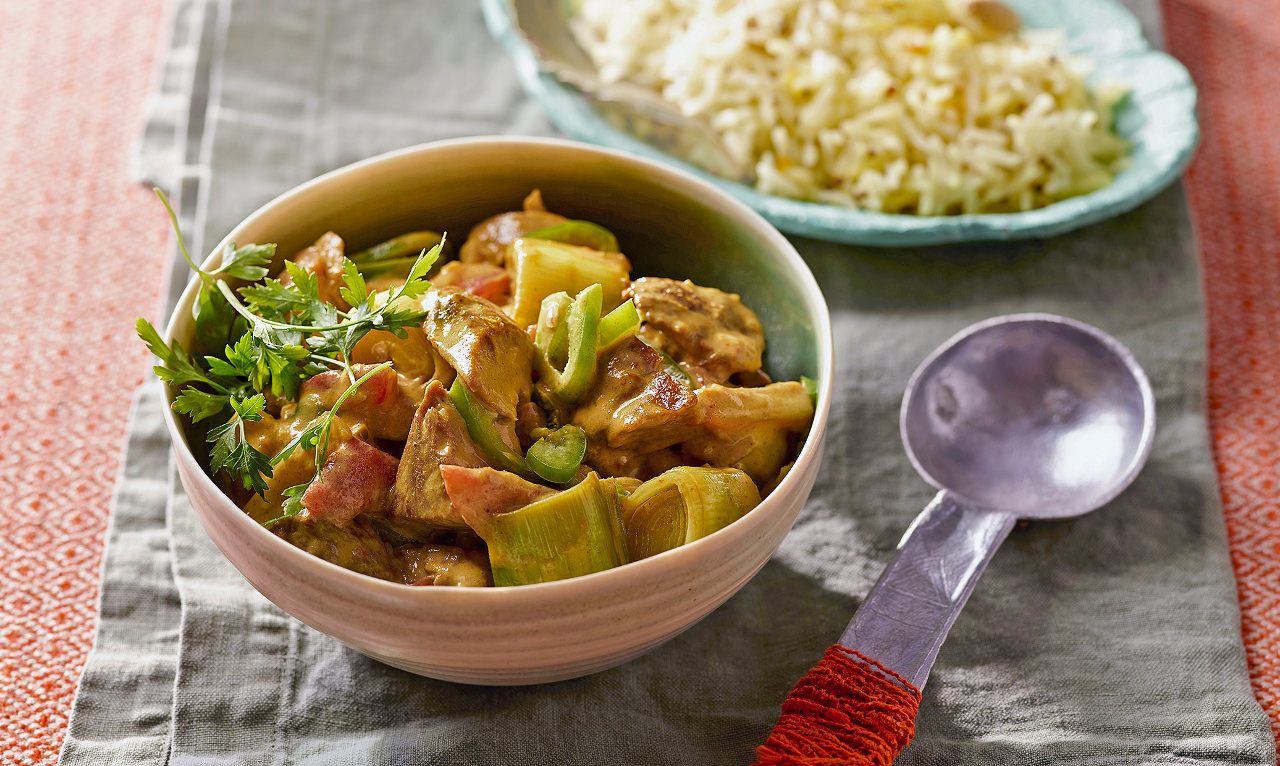 Curry di seitan e porri SuperSisa